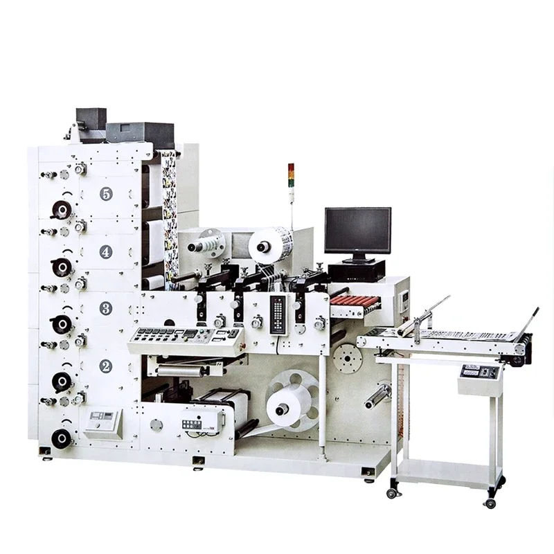 Customized Precision Registration Control Multi-Color Flexo Printing Machine For Roll-to-Roll Label Production Letterpress Pl