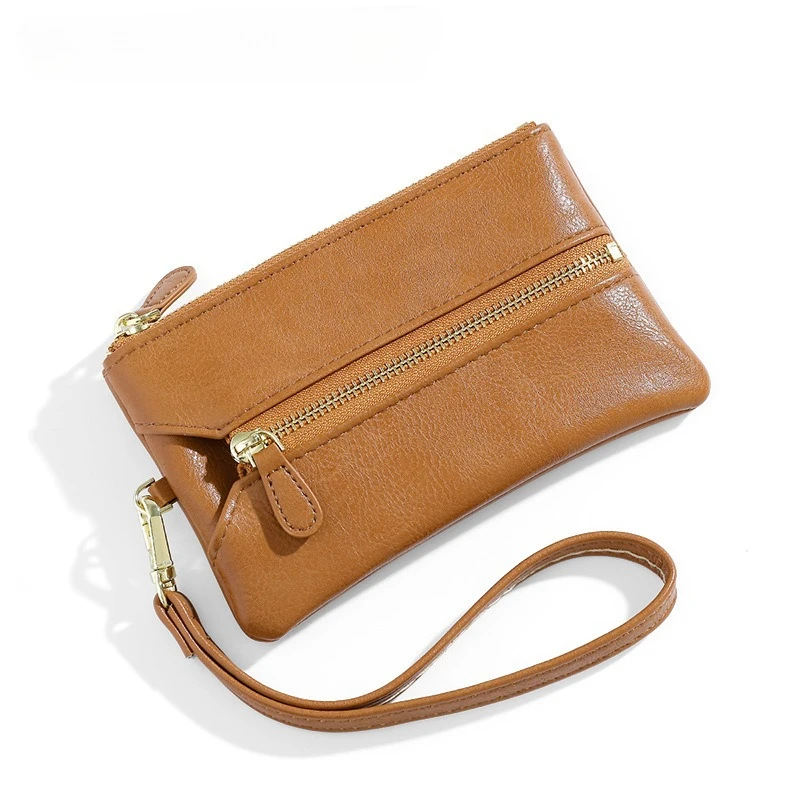 

Simple and Multifunctional Portable Leisure Large Capacity Zipper Wrist Change Keychain Bag ID Storage Card Bag Accessories