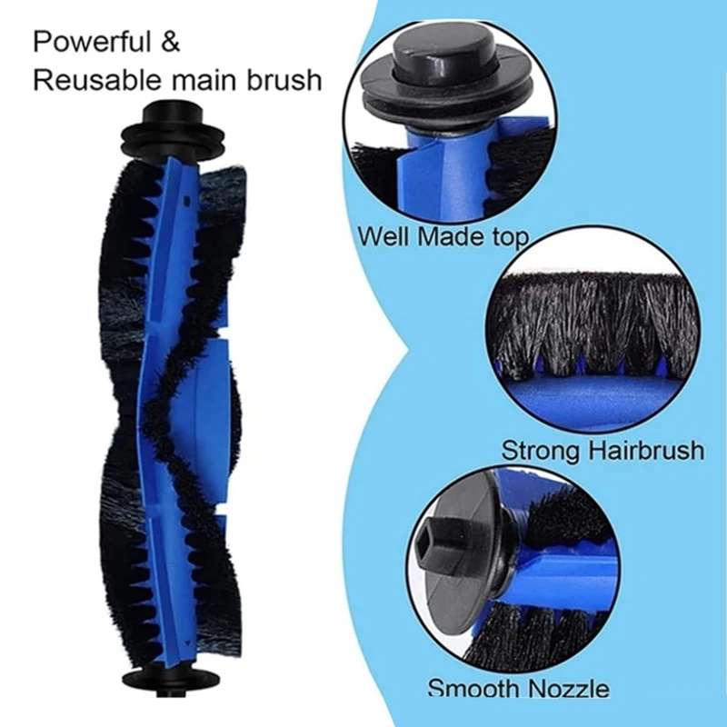 Accesorios para aspiradoras Robot Proscenic 850T, piezas de repuesto, cepillo principal, Cepillo Lateral, filtro HEPA, 14 Uds.
