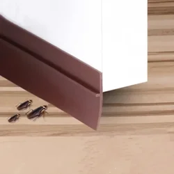Silicone Self-Adhesive Weather Stripping Under Door Draft Stopper Window Seal Strip 45mm Insulator Door Sweep Prevent