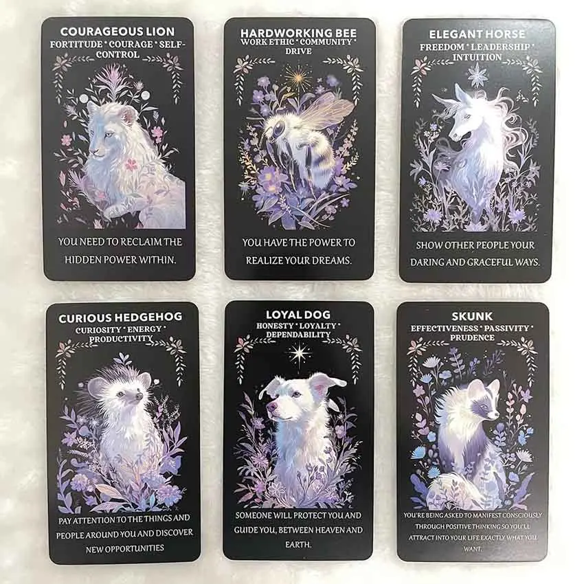 12x7 cm Beast Soul Oracle Cards Games，Animals Tarot Deck