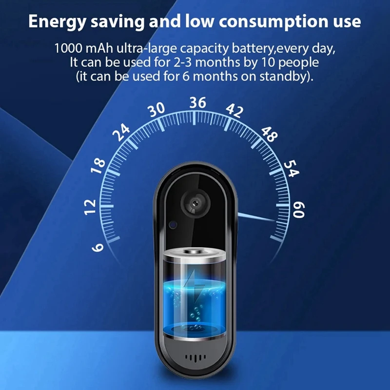 Wireless Video Doorbell Camera With Chime Intelligent Video Bell Camera Intercom Doorbell Night Vision For Home Office