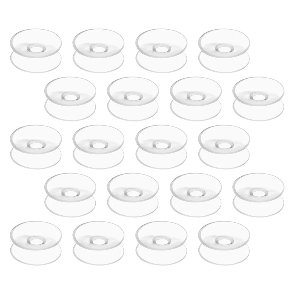 

20 Pcs Powerful Double-sided Suction Cup Clear Sucker Pads Desk Glass Cups Bathroom Bumper Bumpers Pvc Hooks