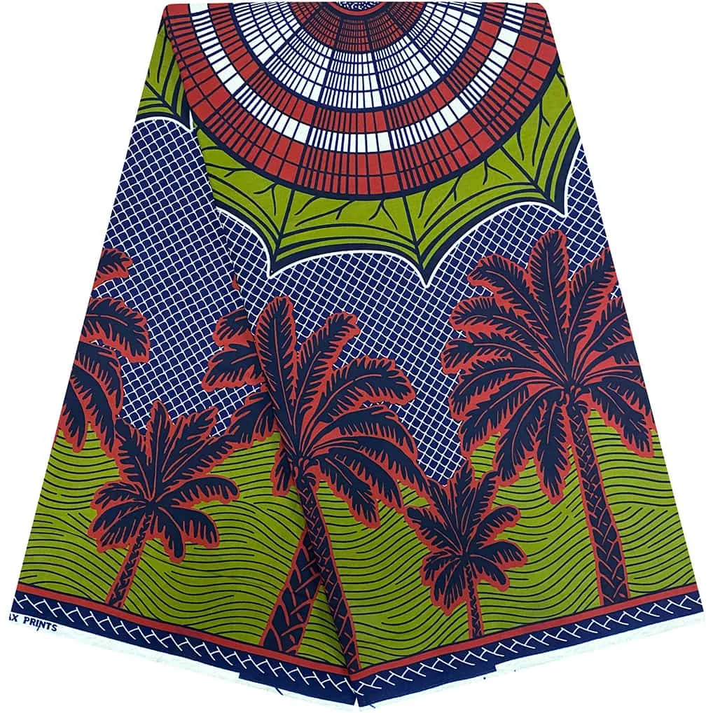 

Lively African Print Wax Fabric for Summer Garment Making with Double-Sided Printing in 100% Cotton