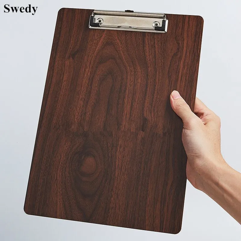 

A4 Letter Size Wooden Memo Clipboard Menu Splint Writing Pad Board Sign Paper Holder Clip Board