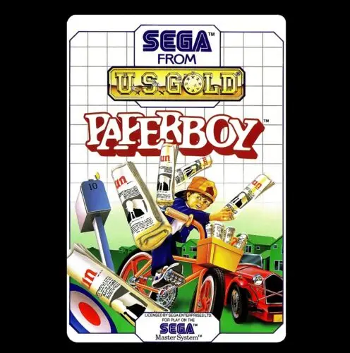 Paperboy Retro Master System Video Game Metal Poster - 20x30cm (8x12 inch)-Aluminum