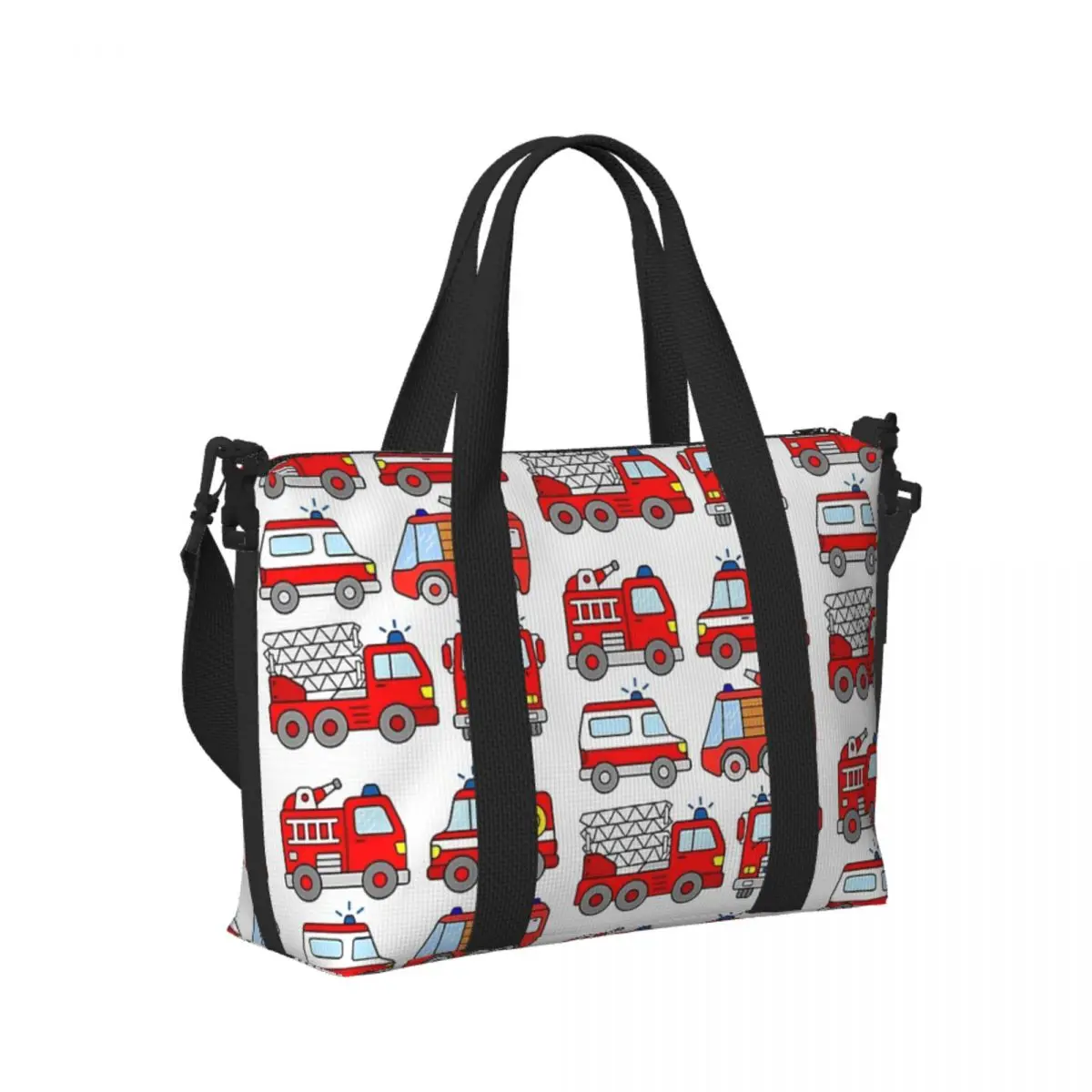 

Пожарная машина, пляжная дорожная сумка для скорой помощи, большая вместительная сумка-тоут для йоги, женская дорожная сумка для покупок