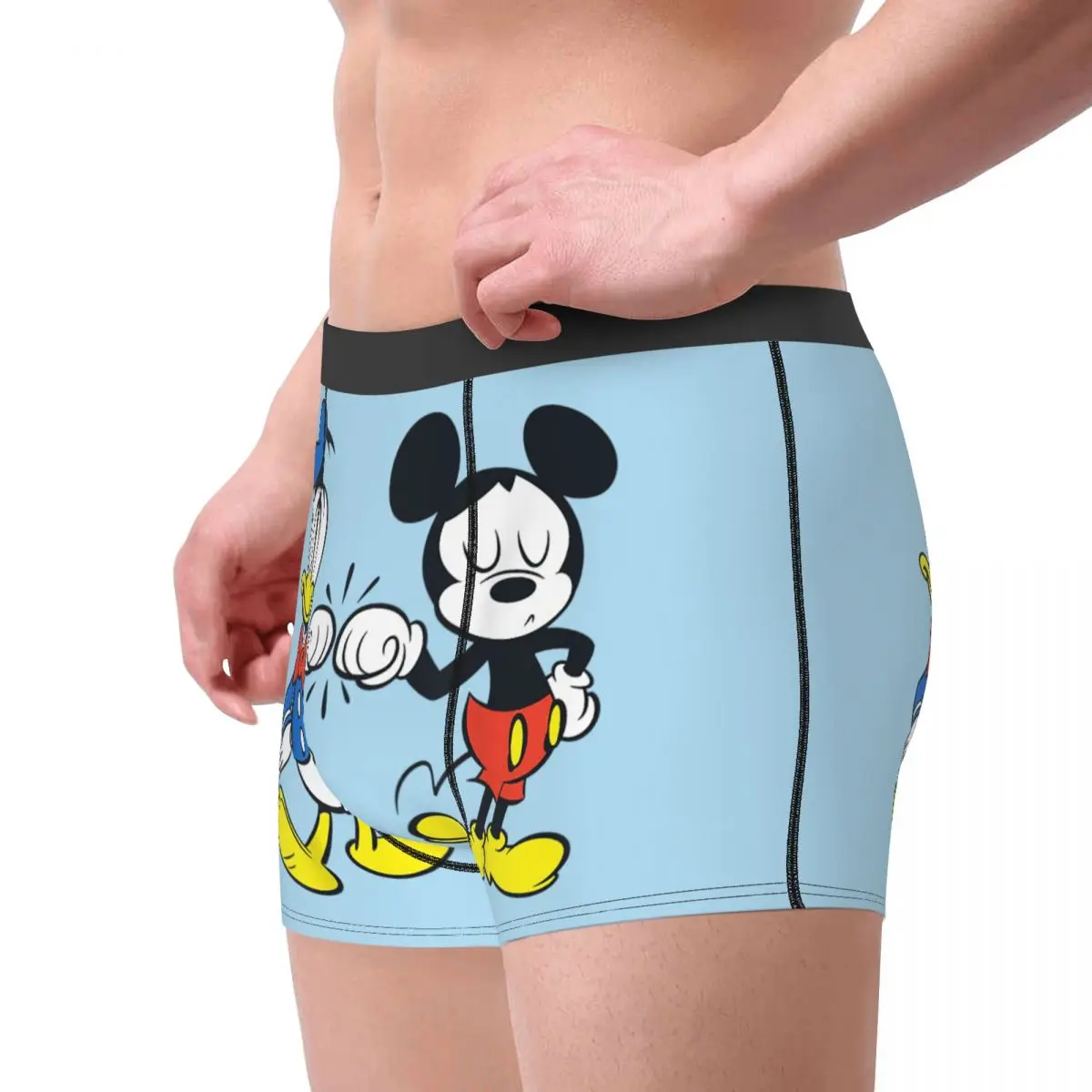 Novelty Boxer Mickey Mouse Shorts Panties Briefs Man Underwear Breathable Underpants for Male