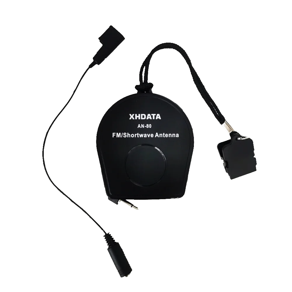 Antena externa universal XHDATA AN80 para Tecsun y otros radios, amplificador de señal portátil que mejora la calidad de escucha FM SW