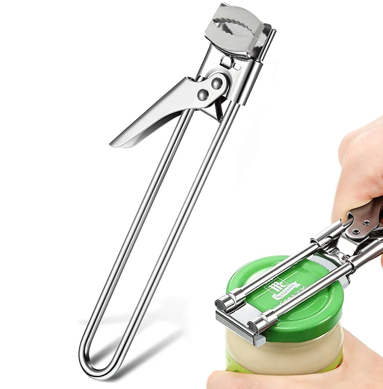 Adjustable Can Opener for People with Weak Hands, Easy to Grip, Kitchen Gadgets, Accessories Set Tools, Dining Tools