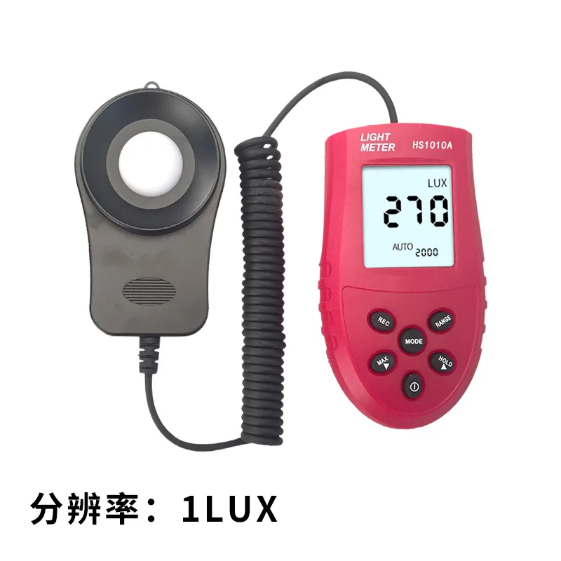 Digital Illuminance Light Meter, Handheld Split Type Lux Tester, 0.1Lux Resolution Photometer for Plant Lighting