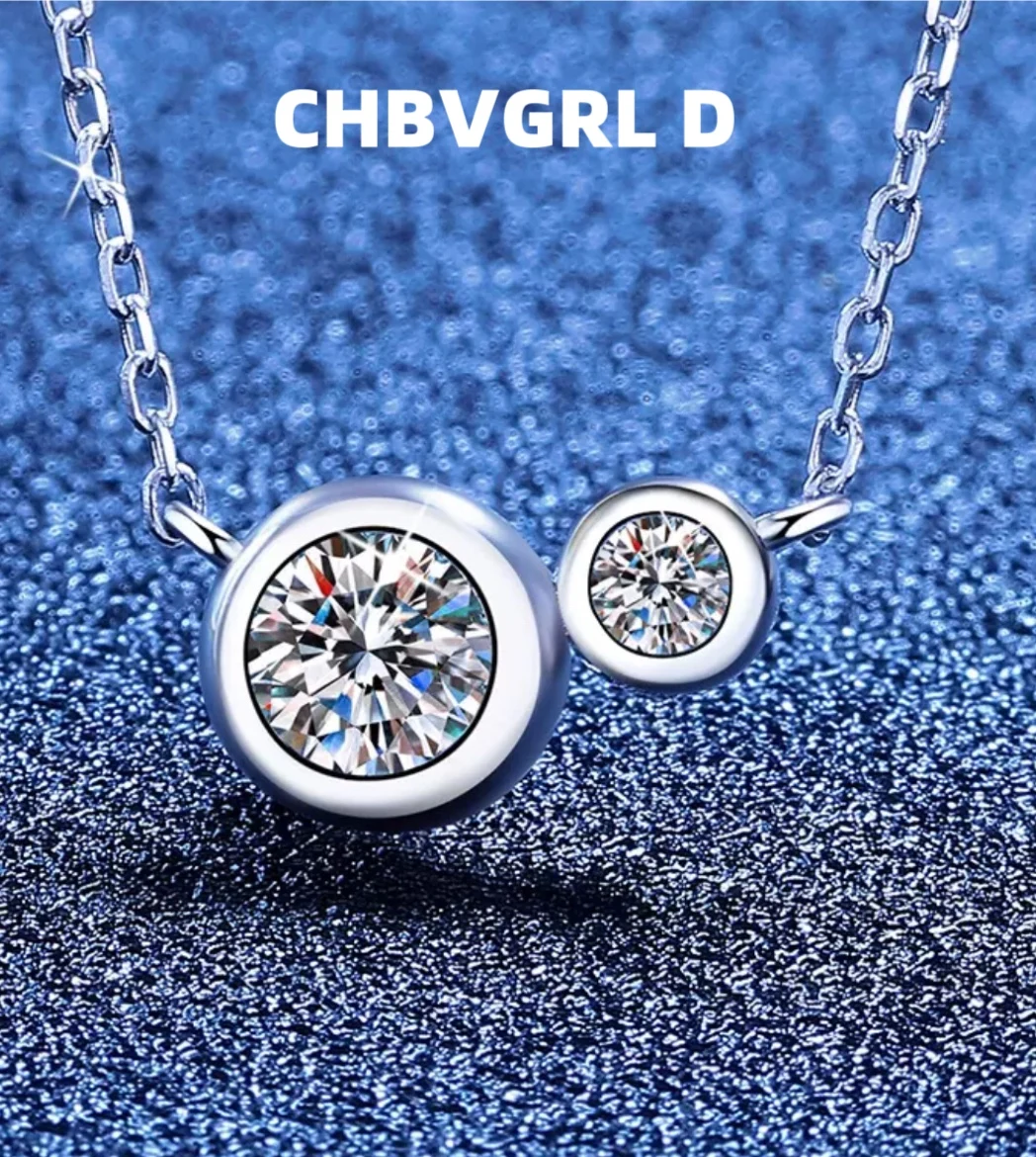 

[Love Bubbles] Hot Sale S925 Sterling Silver Moissanite Necklace French Bubble Pendant Luxury Versatile Valentine's Day gift