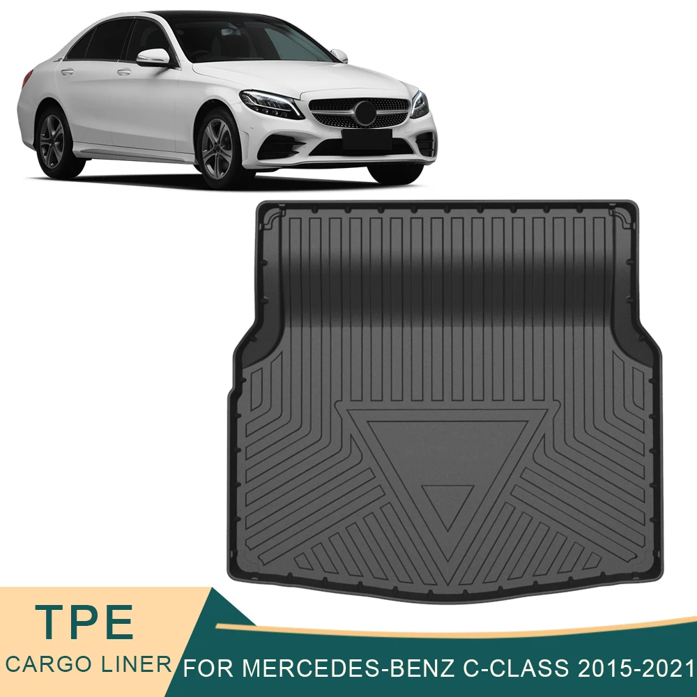 

Нескользящие Коврики для багажника Mercedes-Benz C-Class W205 2015-2021 из ТПЭ