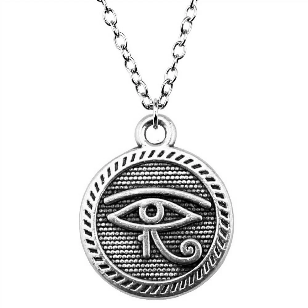 1pcs Double Sided Eye Of Horus Choker Neck Men Accessories Accessories For Jewelry For You Chain Length 43+5cm