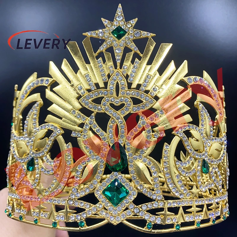 

Levery Tiaras and Crowns Prom Bridal Wedding Crown Hair Jewelry Bride Head Accessories