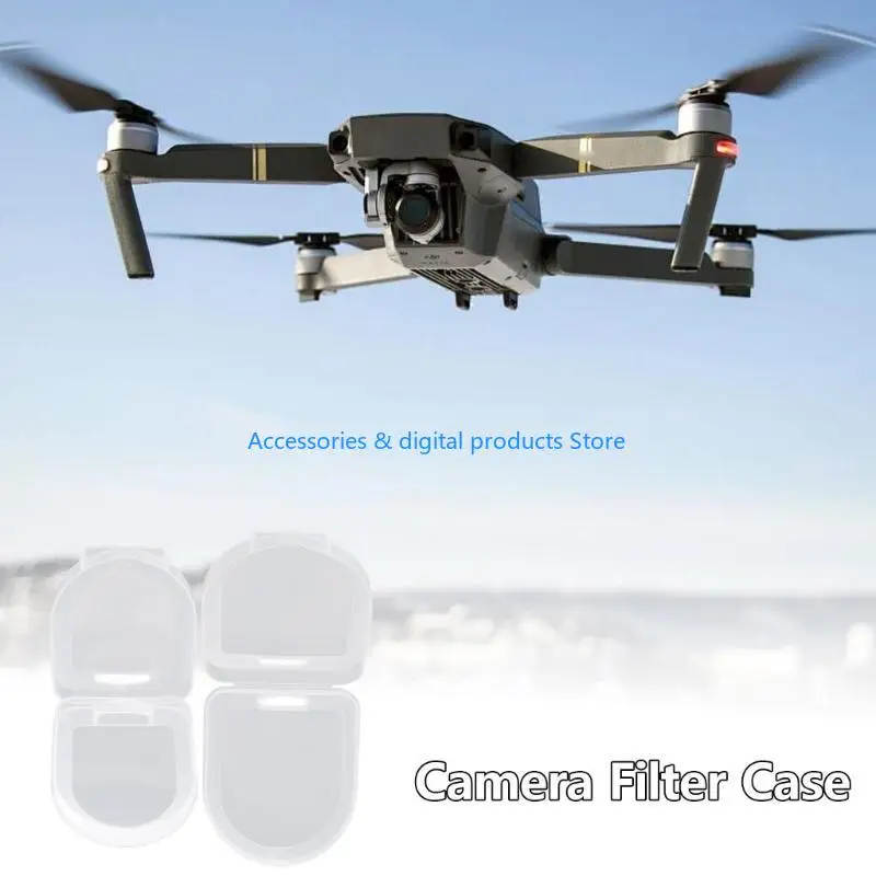 77JD Fit Camera Lens Filter Case Camera Filter Pouches Clear Filter Box