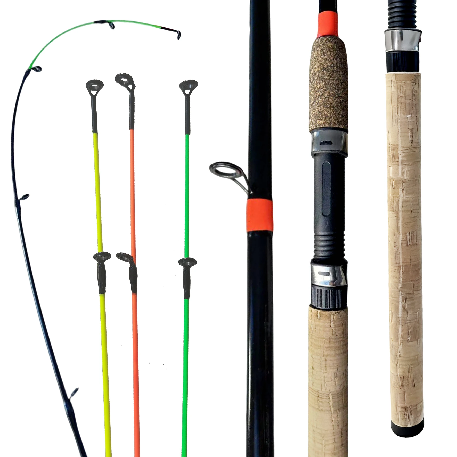 

World-Renowned Feeder Rod, Length 3m Feet, 6-Section Design, Made of Carbon Fiber, Lightweight, Strong and Durable, Easy to Carry, Extended Handle Design, Comfortable to Hold, Comes with 3 Different Tone Solid Rod Tips, Suitable for Various Outdoor Fishin