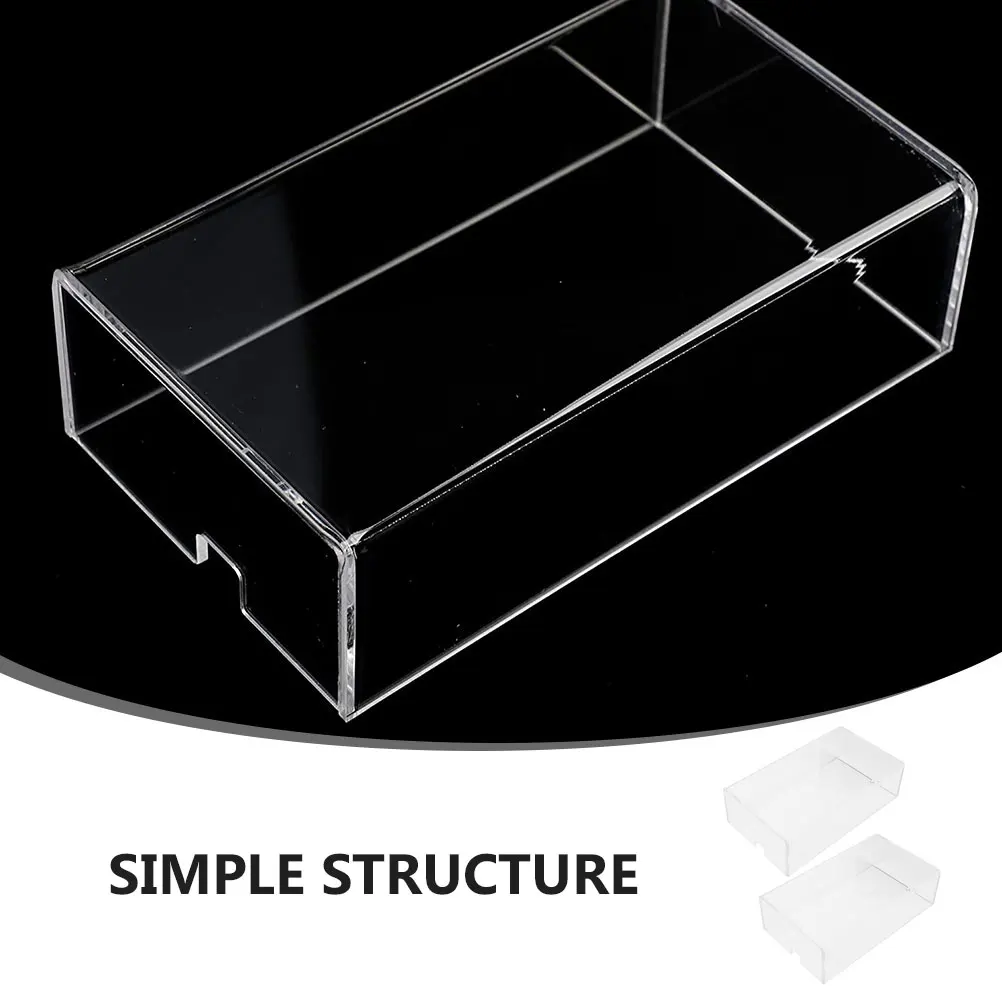 

2Pcs Clear Mouse Cover Scratch Resistant Acrylic Mouse Protector for Home Office Laptop Easy Fit Washable Reusable Transparent