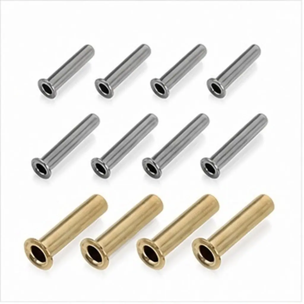 12Pcs Umbrella Repair Rivets Pins Metal Eyelet Connectors Folding Umbrella Rib Fixing DIY Repair Kit for Metal Rivets