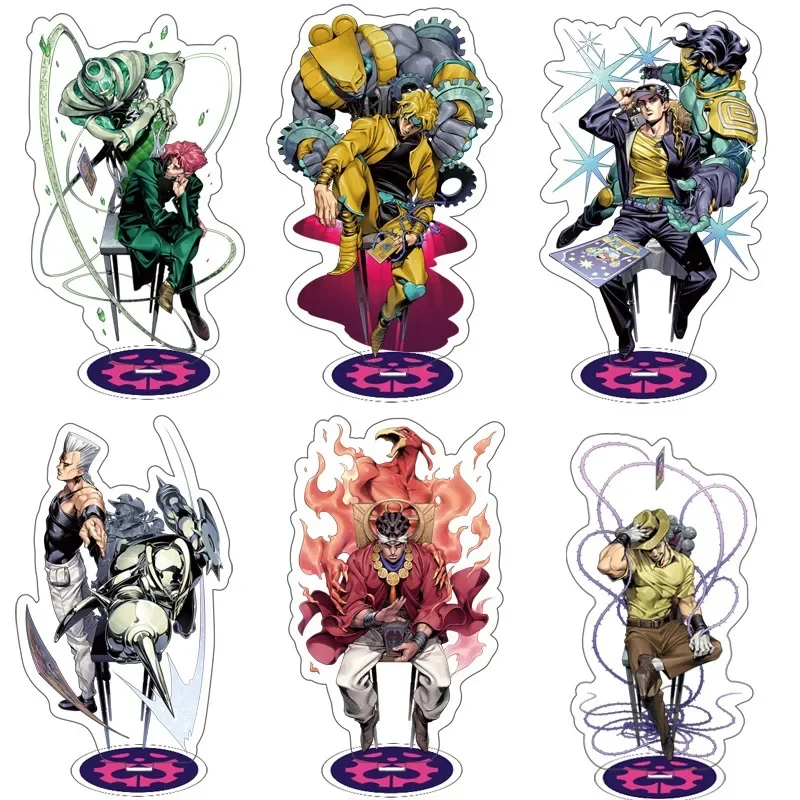 Anime JoJo Bizarre Adventure Cute Cosplay Acrylic Figure Stand Model Plate Desk Decor Kids Toys Standing Sign For Friends Gifts