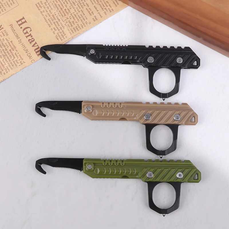 Mini Unpacking Knife Outdoor Survival Multitool Multifunctional Hand Awl Box Cutter Broken Window Cone EDC Hand Tools