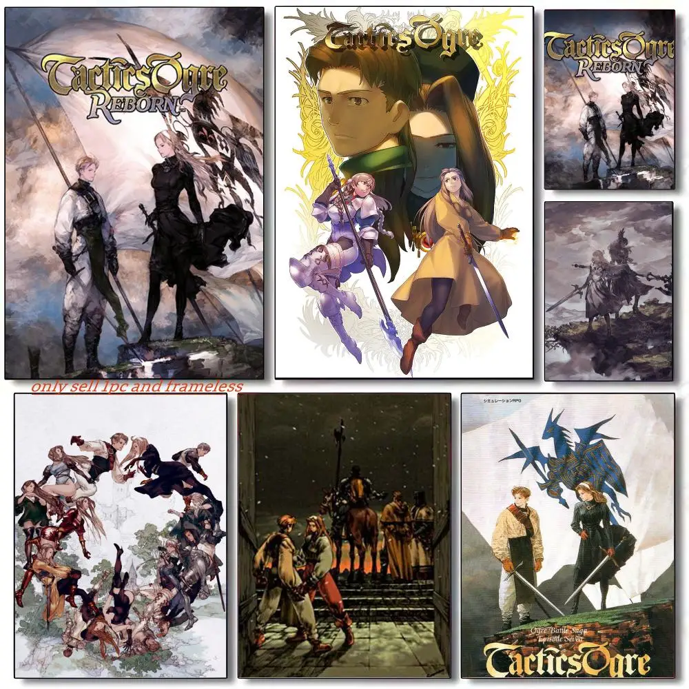 Tactical role-playing game RTS O-Ogre Battle Poster Premium PP Wall Decal - Peel & Stick, HD Print, Waterproof Home Decor