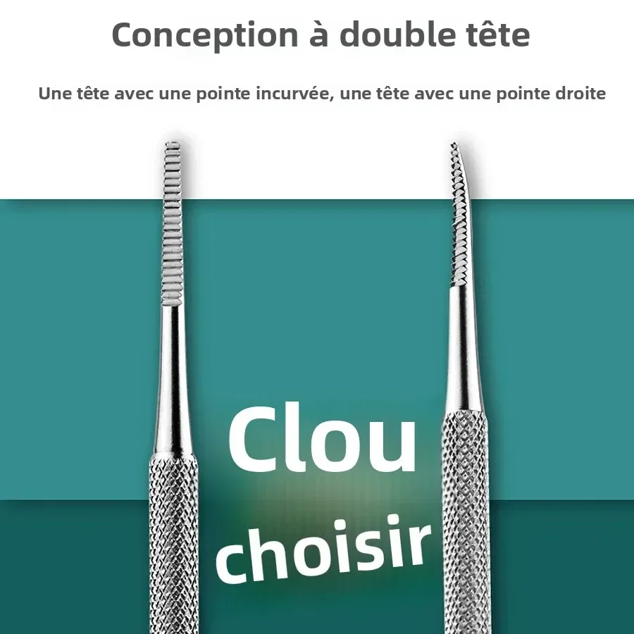 3 قطعة المهنية نام تو مسمار تصحيح أداة باديكير أداة القدم مسمار هوك بارونيشيا أداة إزالة الصواميل باديكير اكسسوارات