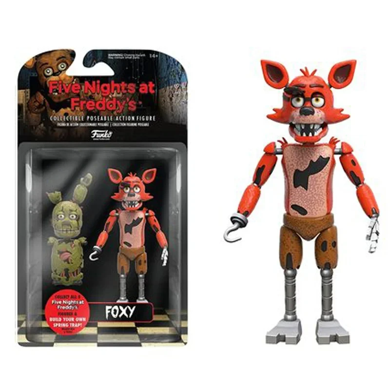 14 cm FNAF Figuren Nightmare Freddy Bonnie Foxy Chica Actionfigur Bewegliche Blacklight Freddy Frostbe Sammlung Spielzeug