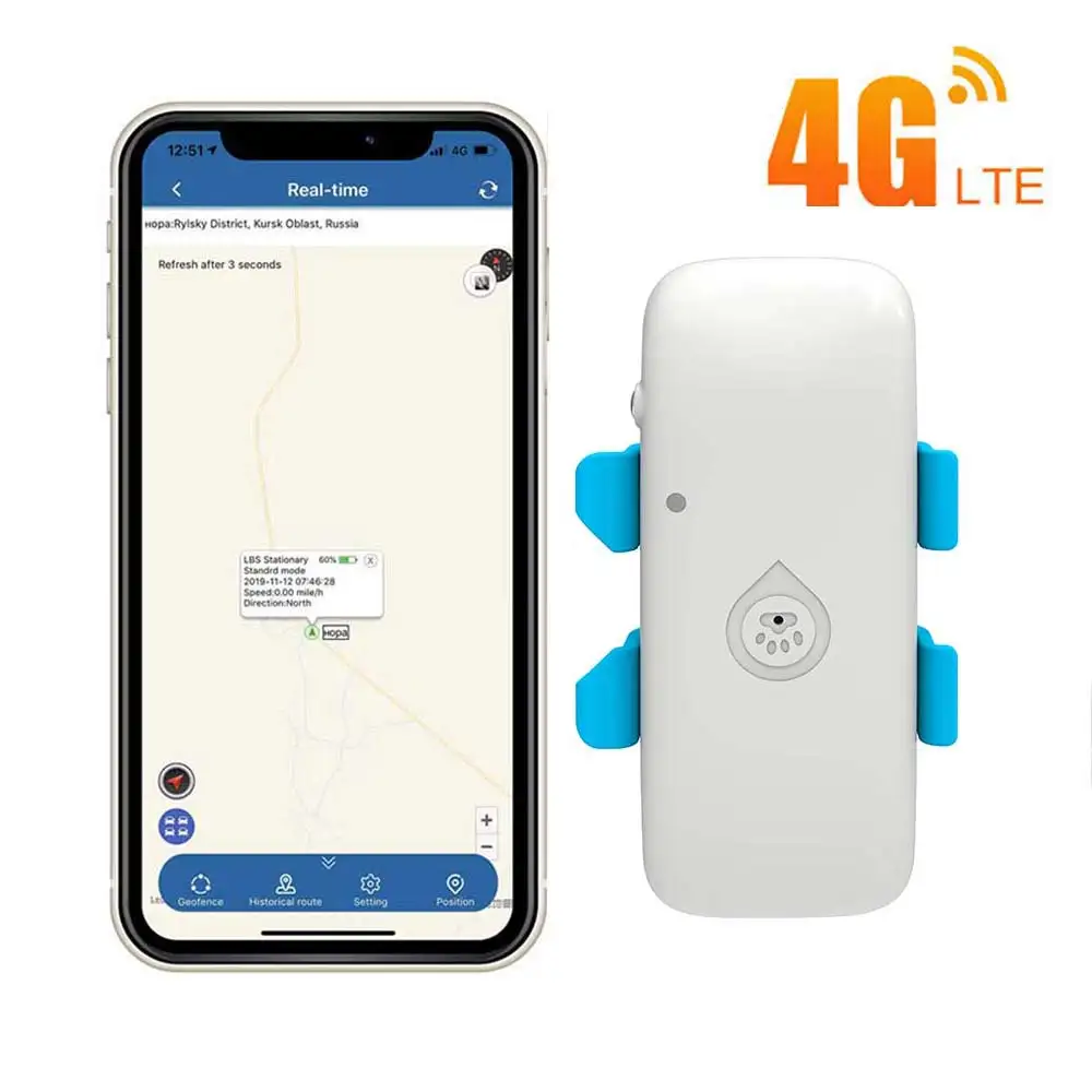 2025 4G GPS Tracker Cat Pet 4G GPS Locator Mini GPS Pets Tracker Dog 4G GSM Best Dog GPS Tracker With Free APP Waterproof IP67
