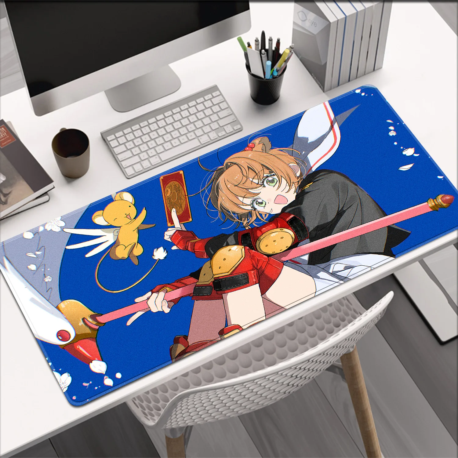 Rubber Mouse Pad Gamer Keyboard Desk Japanese Anime Mouse Mat Computer Gaming Accessories C-card Captor Sakura Kawaii Mousepads