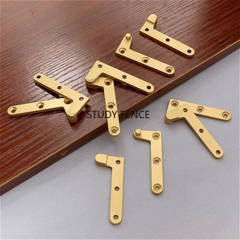 

2 комплекта металлических петель Metal 360 ° Поворотный механизм для двери, 7-образная дверная петля, фурнитура для дома, скрытые дверные петли