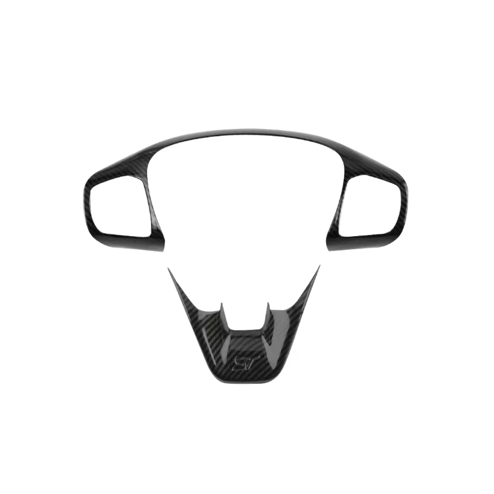 Für Focus 4 MK4 2019-2024 Fiesta MK8 2017-2021 ABS Auto-Lenkrad-Verkleidung Steuerknopf-Rahmenabdeckung Zubehör – Detail 7