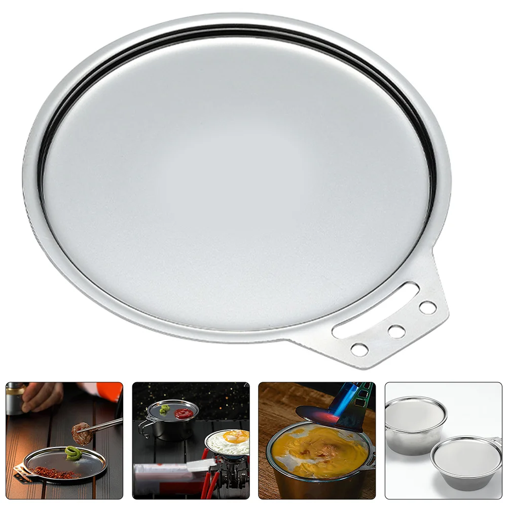 

Snow Cup Lid Stainless Steel Reusable Cover For Bowl Drink Camping Picnic Food Preservation Dust Insect Spill Proof Round