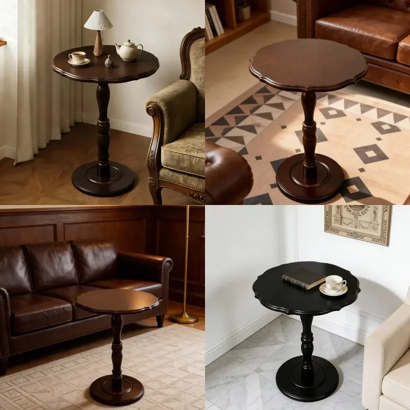 for  Medieval Style Solid Wood Retractable Antique Coffee Table  Living Room Furniture and Bedrooms