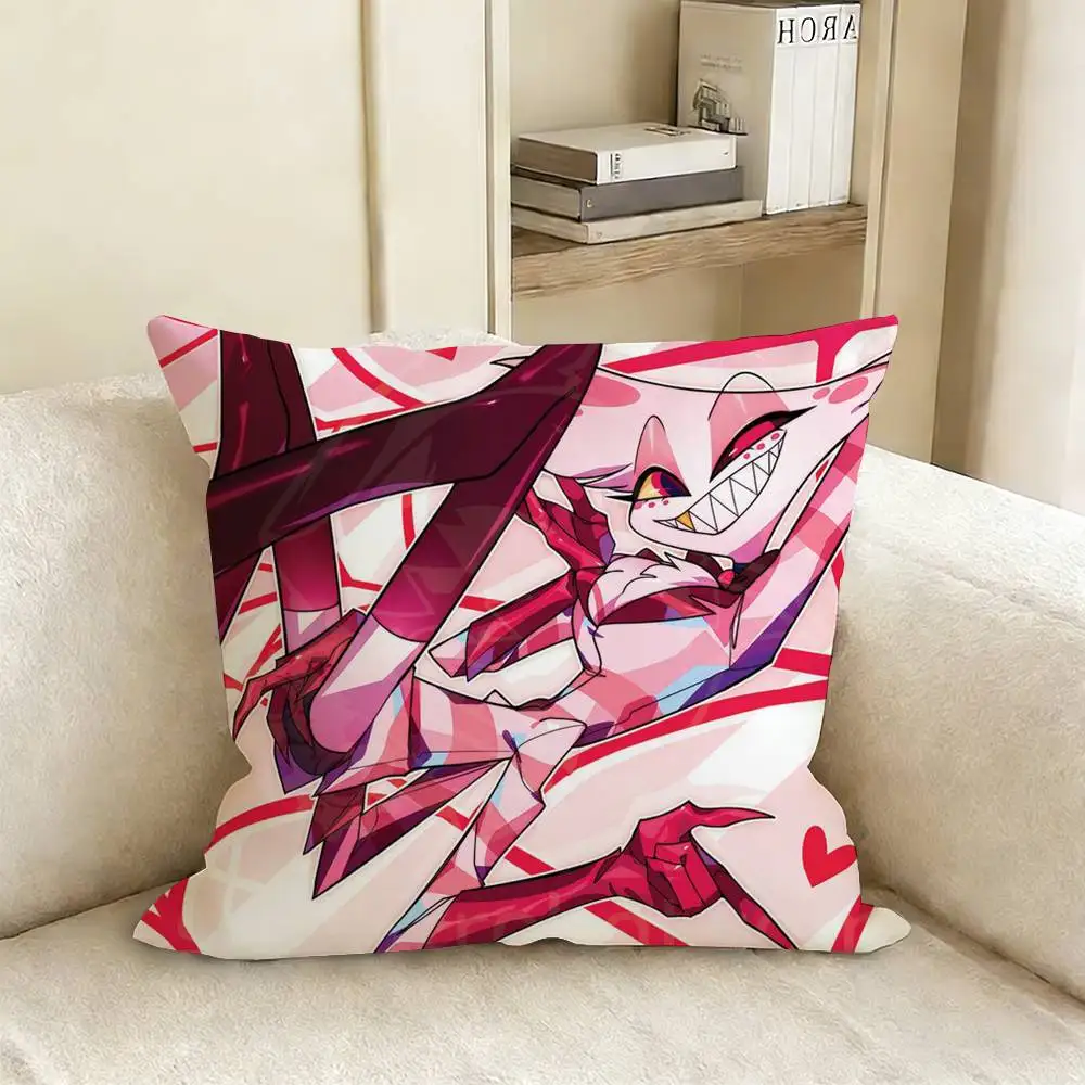 Angel Dust H-Hazbin H-Hotel Pillow Case Living Room Sofa Cushion Cover Suitable For Home Bedroom Room Decoration