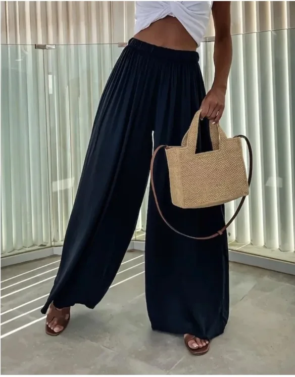 Pocket Casual Wide Leg Explosive Loose Casual Fashionable Pants for Women