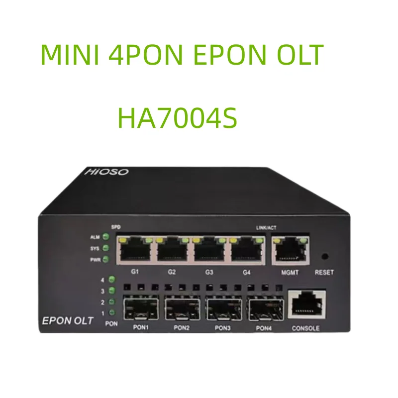 

MINI 4PON EPON OLT DC12V WEB SNMP COMPATIBLE WITH HUAWEI ZTE FIBER HOME EPON XPON ONU