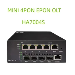 MINI 4PON EPON OLT DC12V WEB SNMP COMPATIBLE WITH HUAWEI ZTE FIBER HOME EPON XPON ONU