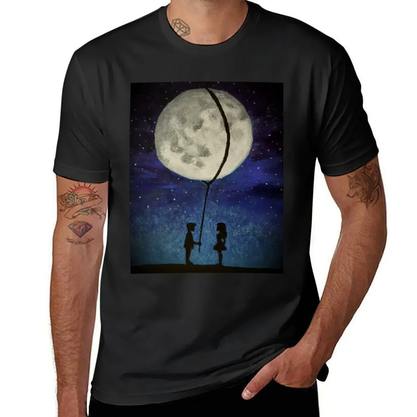 Lasso the Moon T-Shirt plus size clothes rapper graphic tees quick-drying animal prinfor boys mens graphic t-shirts hip hop