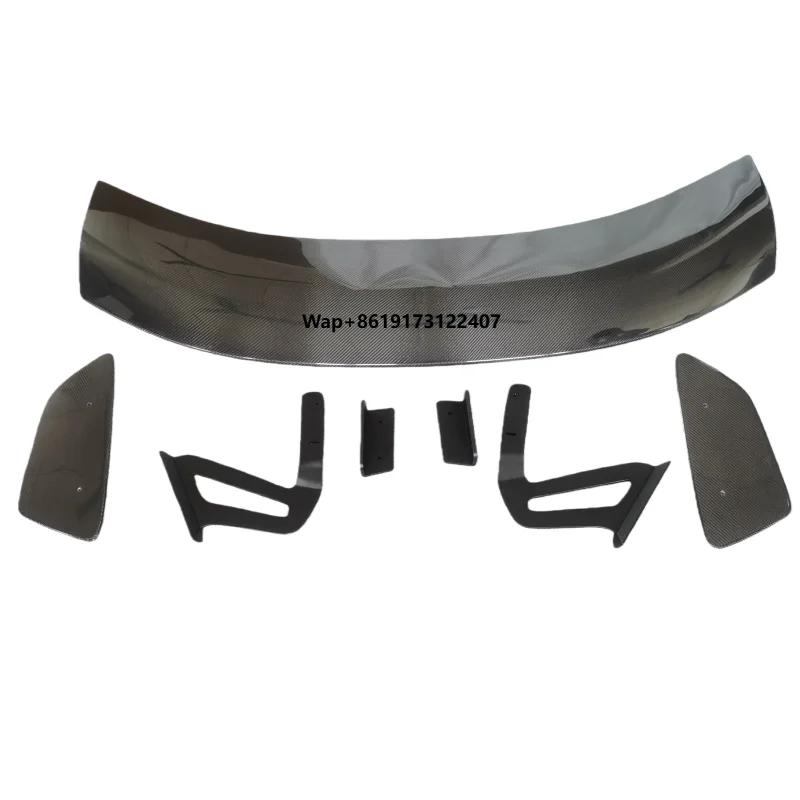 

High Quality Dry Carbon Fiber Rear Wing Spoiler Suitable for 718 GT4 Style, 718 New Appearance Upgrade