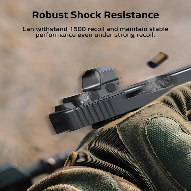

CVLIFE Competition Multiple Reticle Red Dot 3 MOA Dot 50 MOA Circle Optic 28mm Large Len Motion Awake Red Dot Open Reflex Optic