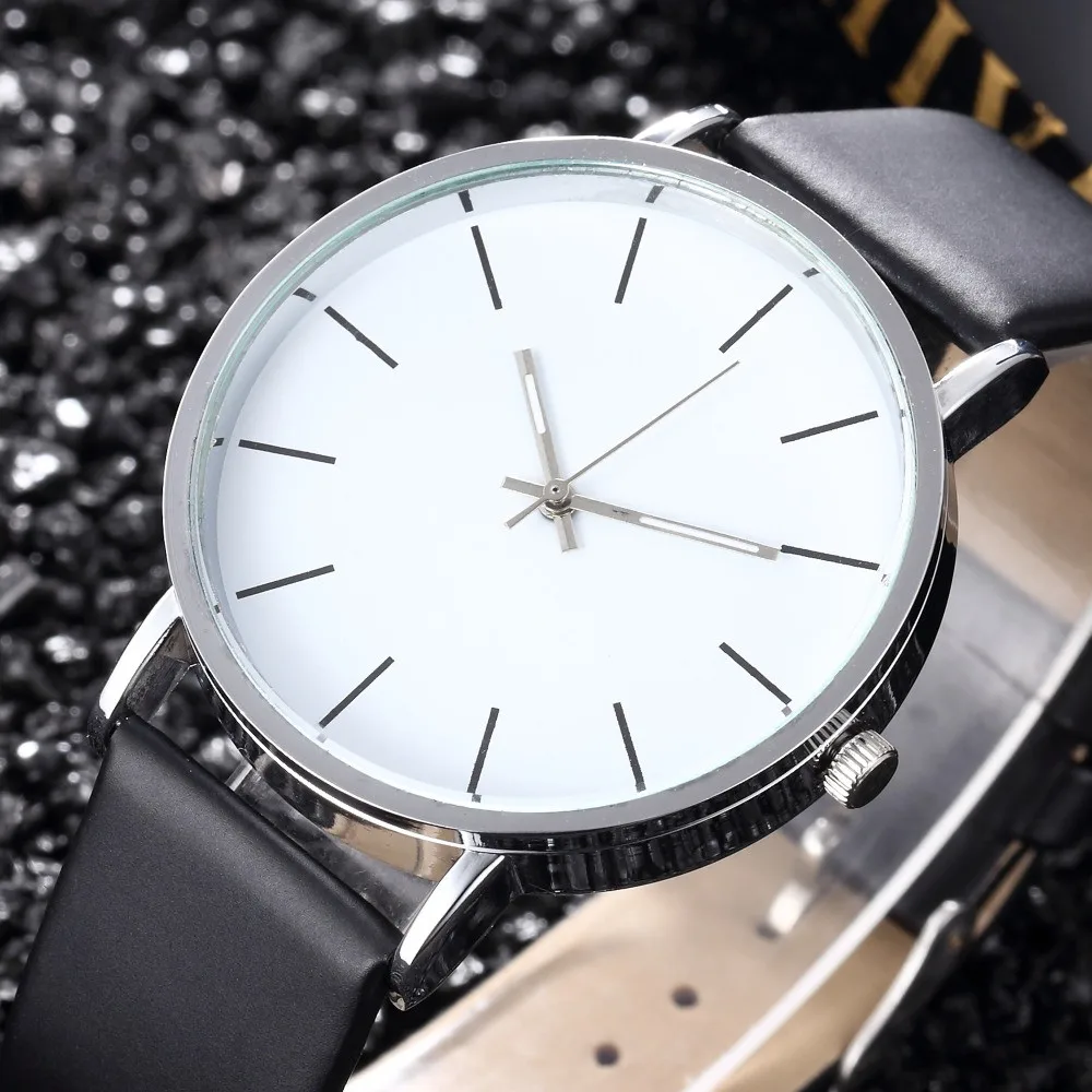 Minimalist Mens Watch Fashion Ultra Thin Metal Analog Quartz Wristwatch Men Leather Belt Casual Business Male Clock reloj hombre