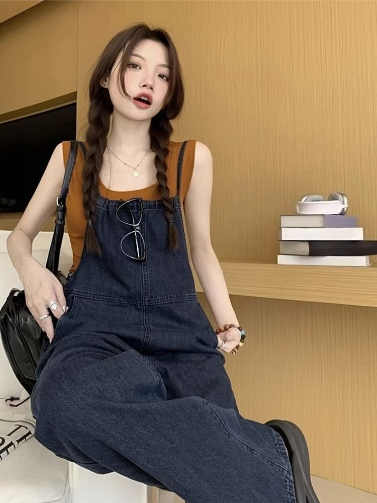 

Women's Denim Overalls Jumpsuit High Waist Slim Fit Wide Leg Summer Casual Romper for Women 2026 New Arrival​