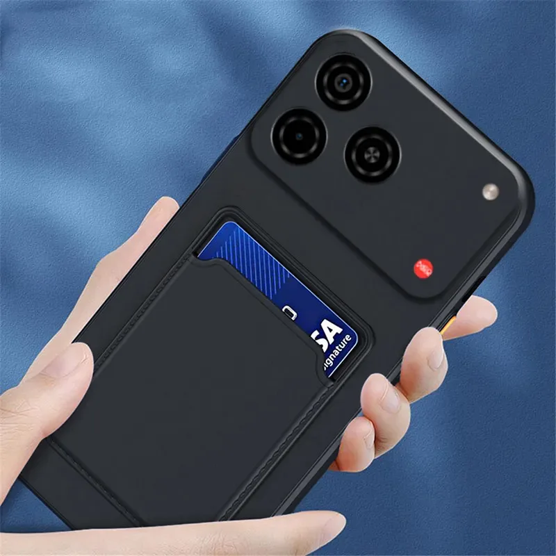 Skinlee Case For Nubia A57 Pro With Card Slot Wallet Silicone Shockproof Soft Shell For Nubia A57 Pro Phone Cover