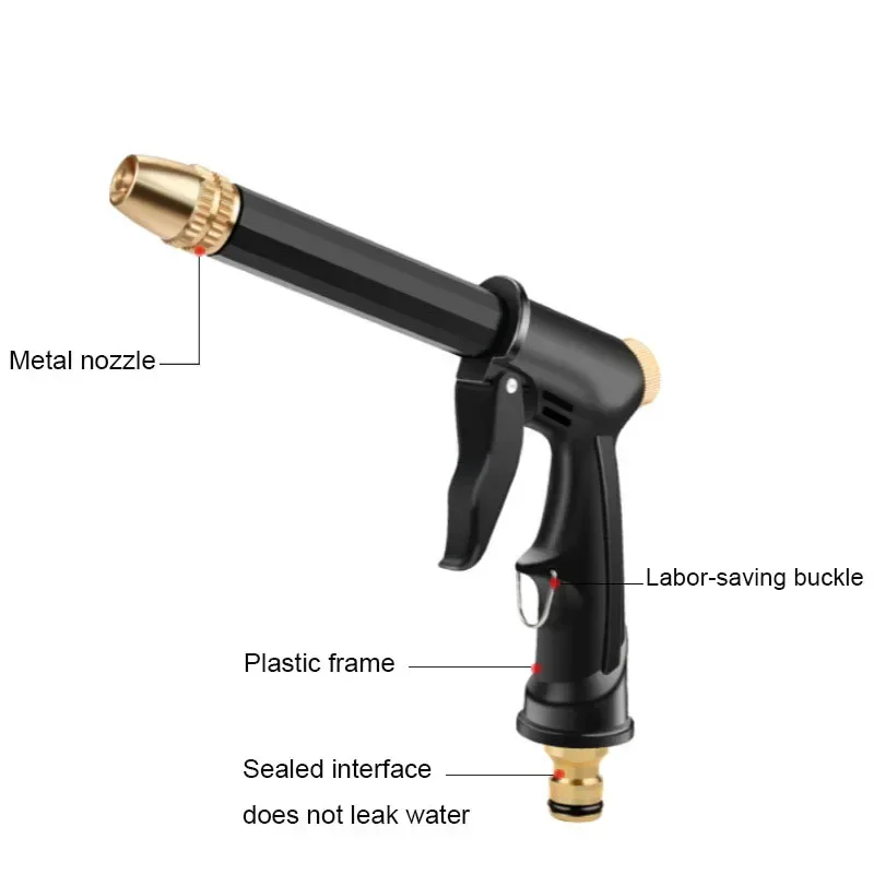 Adjustable High Pressure Wash Car Wash Gun Garden Watering Hose Nozzle Sprinkler Universal Car Wash Kit