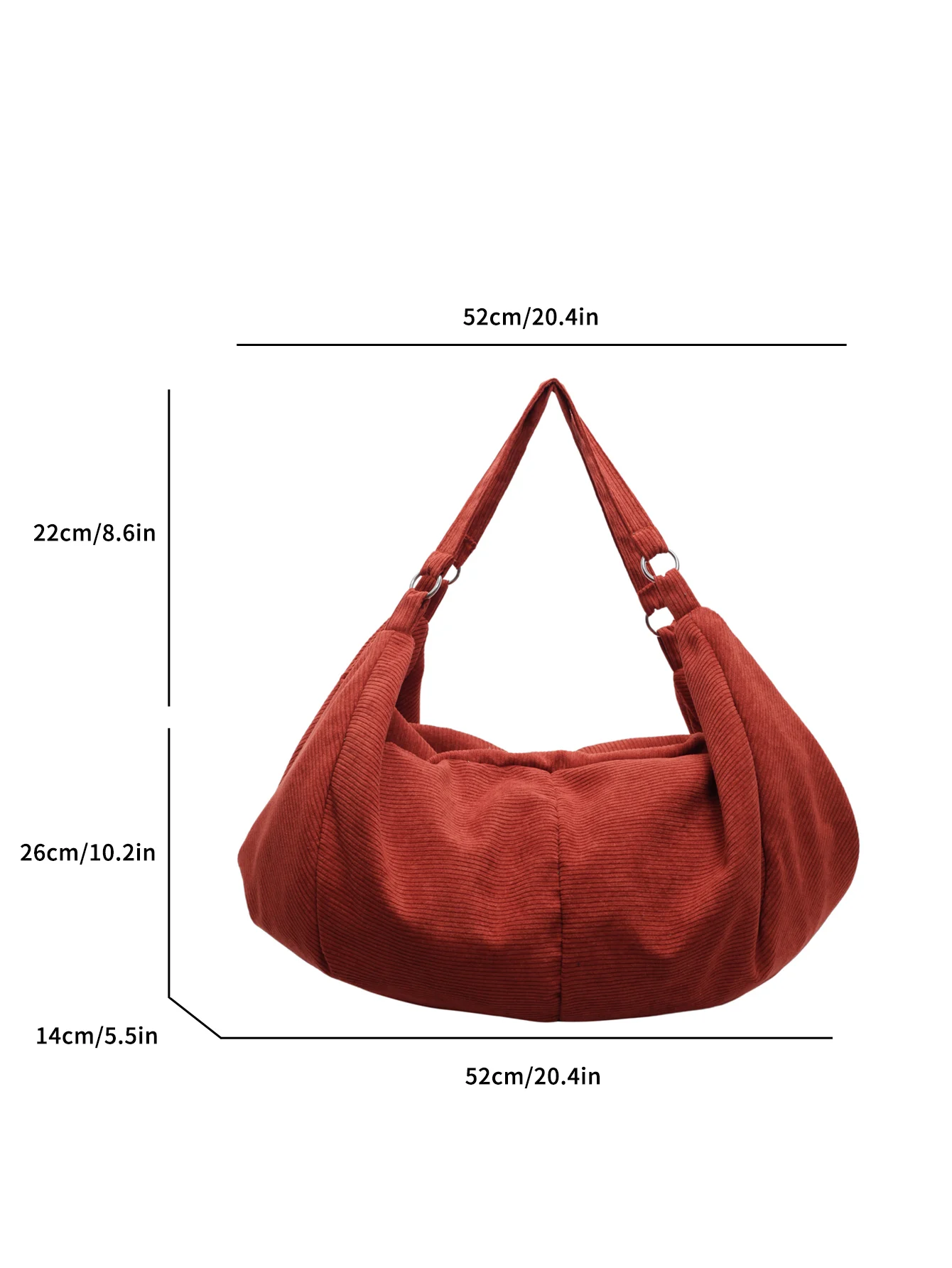 حقيبة يد مخملية بسيطة بلون سادة للتنقل على الموضة حقيبة ظهر كاجوال بكتف واحد