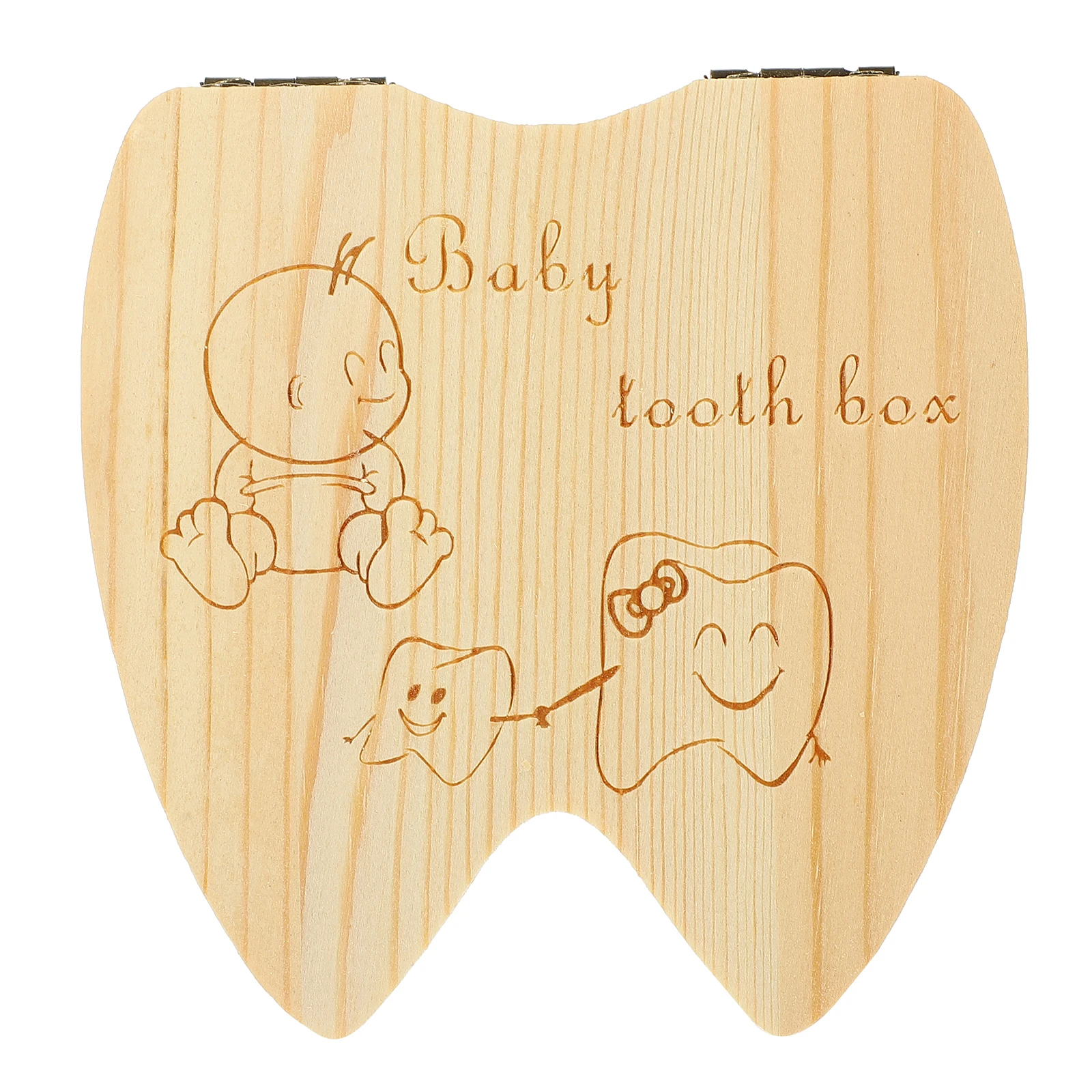 

Wooden Teeth Keepsake Storage Holder Baby Souvenir Saver Eco Friendly First Tooth Record Long Term Dental Storage