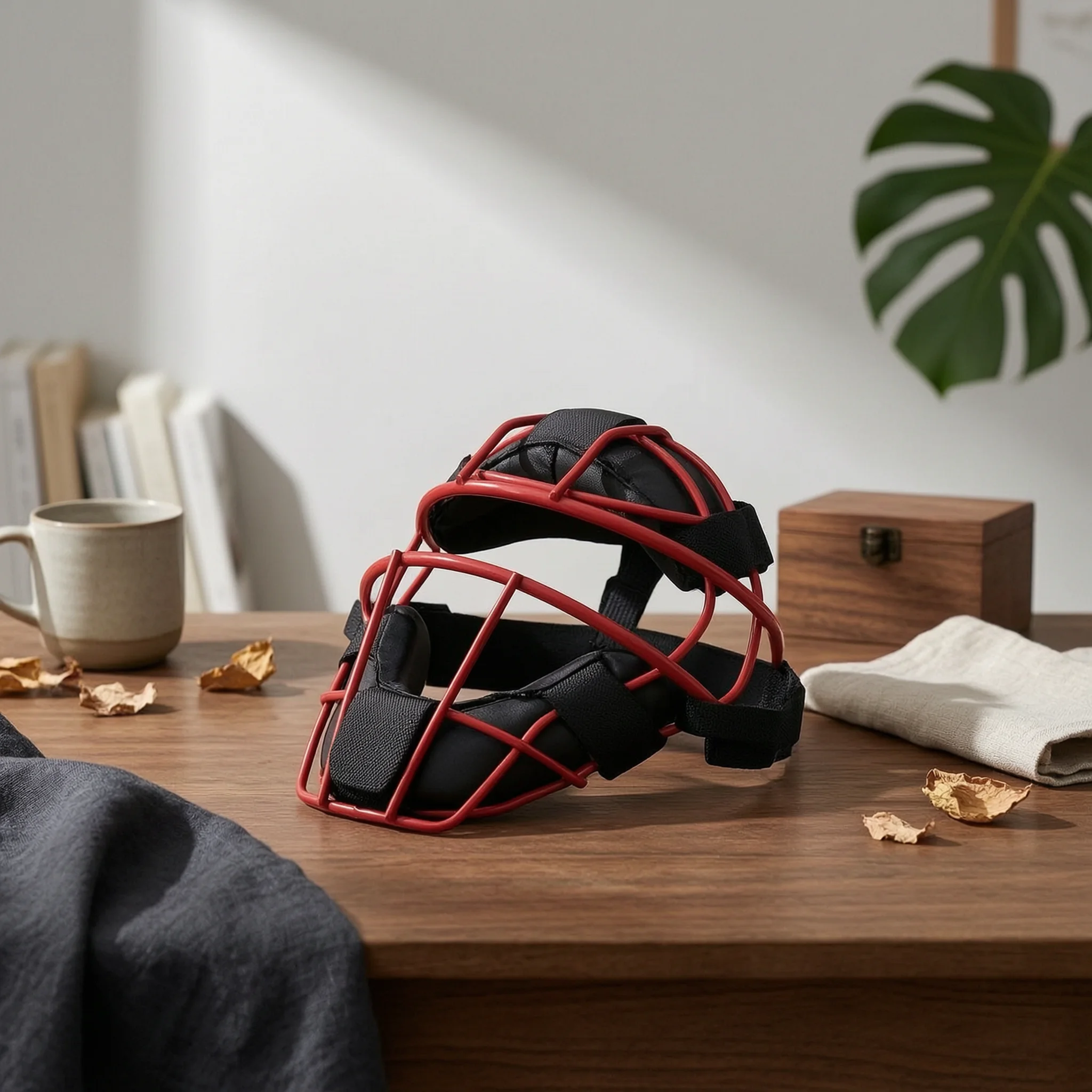 Baseball Catcher Face Mask Padded Catcher Face Mask Safety Frame Curved Top Bar Athletic Equipment Comfortable Fit
