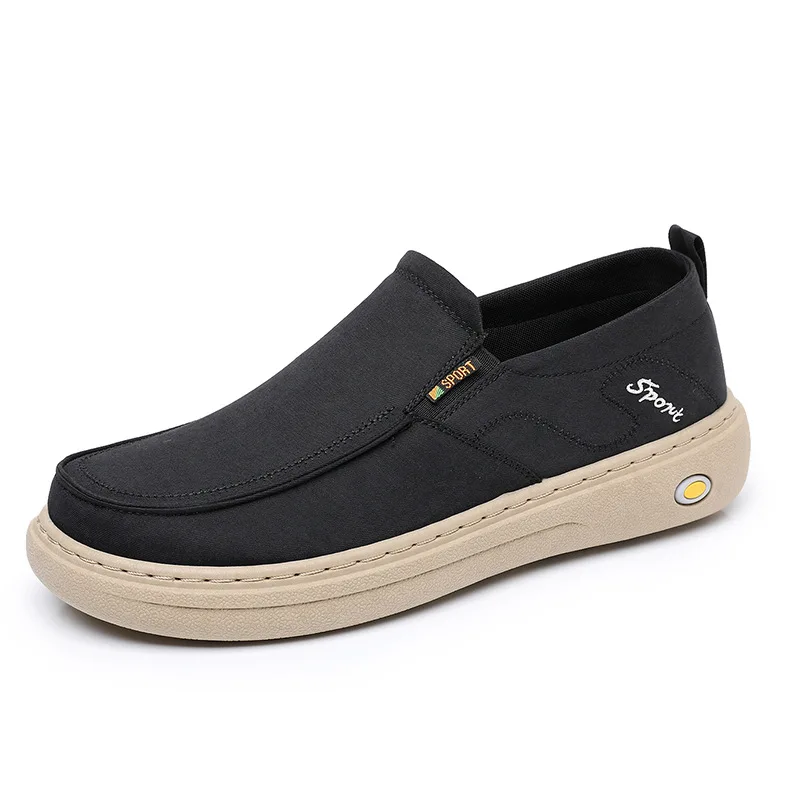 

2026 Summer New Men's Single Shoes lazy Canvas Shoes Soft Bottom Lightweight Versatile Men's footwear Breathable wear-resistant