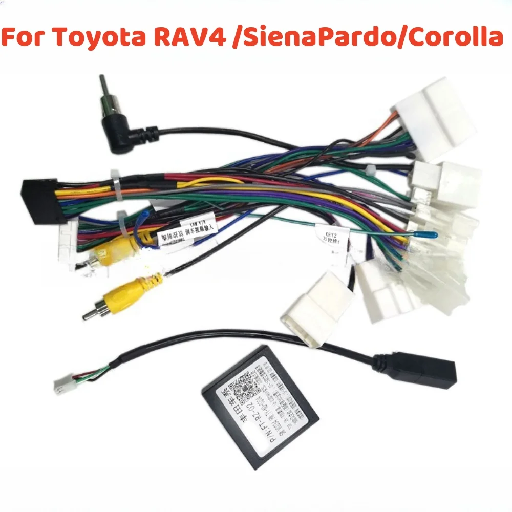 

Canbus Box с автомобильным 16-контактным Android проводом, кабель питания, адаптер для Toyota RAV4 /Siena/Pardo/Corolla
